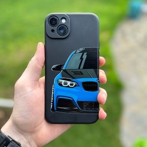 Blue BMW iPhone 14 Phone Case